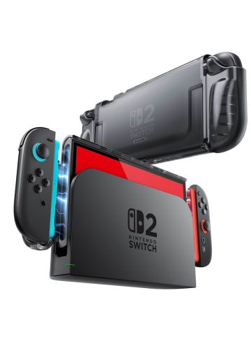 Supcase Crystal Case Nintendo Switch 2 Transparent Schwarz