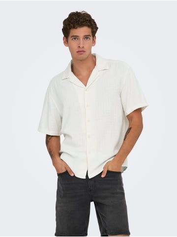 ONLY & SONS Hemd in Cloud Dancer