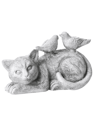 Beliani Gartenfigur KALELA in Grau - (W) 35 x (H) 22 x (L) 20 cm