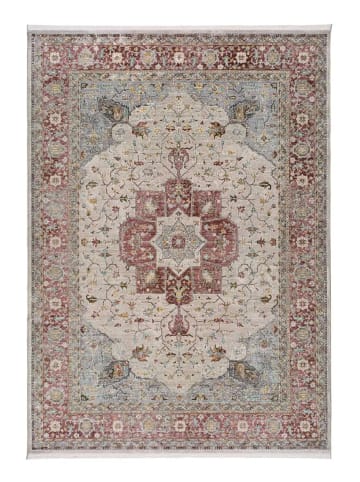 Atticgo Kurzflor-Teppich TABRIZ in granatrot / beige