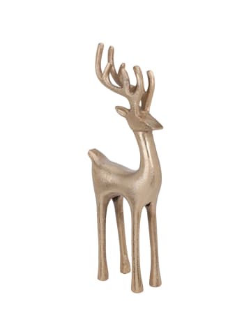 Home&Styling Collection Weihnachtsfigur, Rentier in Gold, (B) 6 x (H) 35 x (L) 14 cm