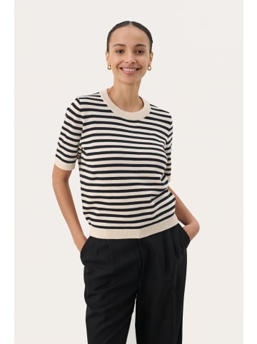 PART TWO Strickpullover GertianaPW Relaxed fit in Dark Navy Stripe