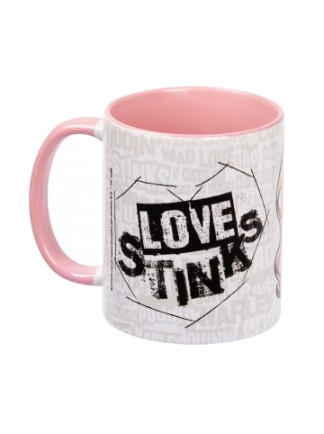 United Labels DC Comics Tasse Harley Quinn - Love Stinks  320 ml in rosa
