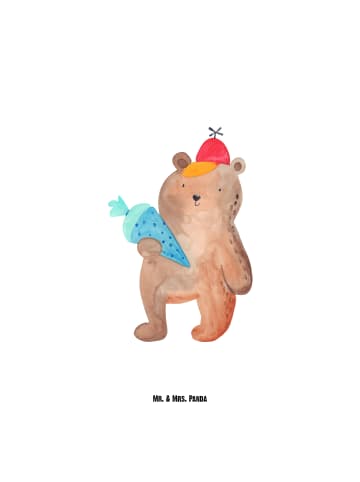 Mr. & Mrs. Panda Thermoflasche Bär Schultüte ohne Spruch in Weiß