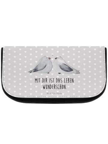 Mr. & Mrs. Panda Organizer Turteltauben Liebe mit Spruch in Grau Pastell