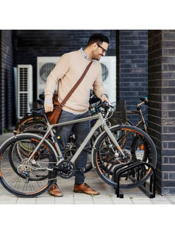 relaxdays Fahrradständer in Anthrazit - (B)67,5 x (H)27 x (T)33 cm