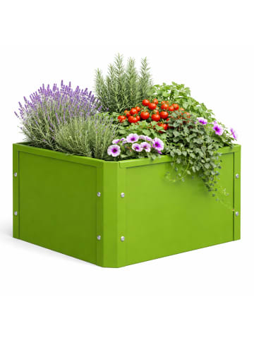 VCM Metall Pflanzkasten Blumenkasten 50x40 Balora M in Grün