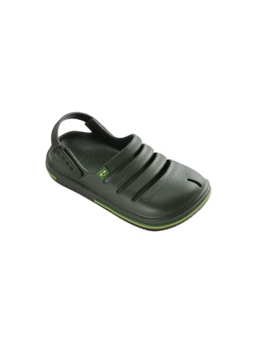 Havaianas Kinder-Clog mit Schnalle „Clog Brasil“ Grün