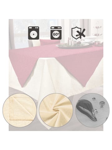 Erwin Müller Jacquard, Baumwollmischung, Gewebt Mitteldecke Hamm in sekt