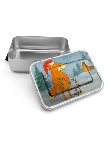 Mr. & Mrs. Panda Lunchbox Fuchs Weihnachten Design ohne Spruch in Weiß