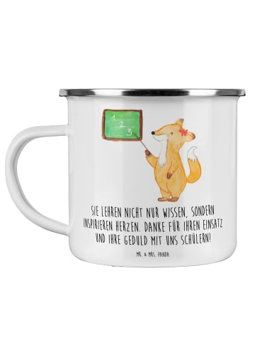 Trinkbecher Danke Lehrer mit Spruch in Weiß