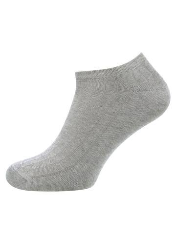 ewers Sneaker Socken GOTS Rippe in sweater grau meliert