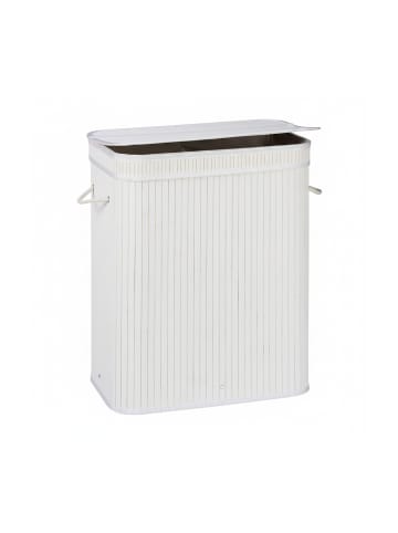 relaxdays 2 x Wäschekorb in Weiß - (B)55 x (H)63 x (T)35 cm
