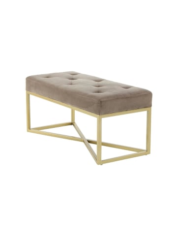 Kayoom Sitzbank Cameron in taupe - gold