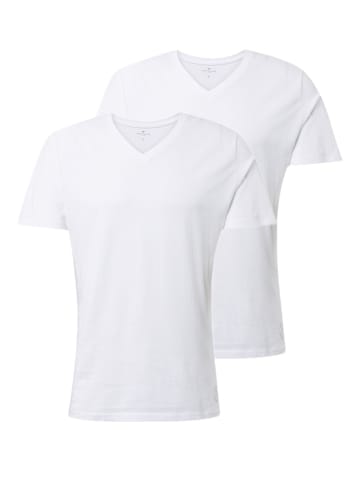 Tom Tailor Shirt 'Double Pack' in weiss