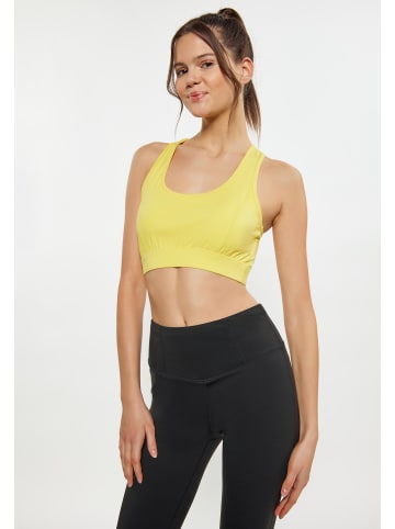 myMO ATHLSR Damen Crop-Top in Gelb