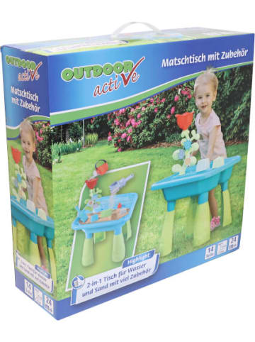 OUTDOOR Active Matschtisch 47x47x66 cm, mit Zubehör, ab 24 Monate