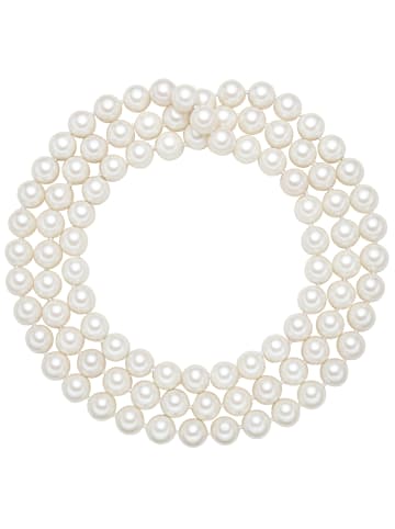 Lulu & Jane Perlen-Kette Muschelkernperle in weiß