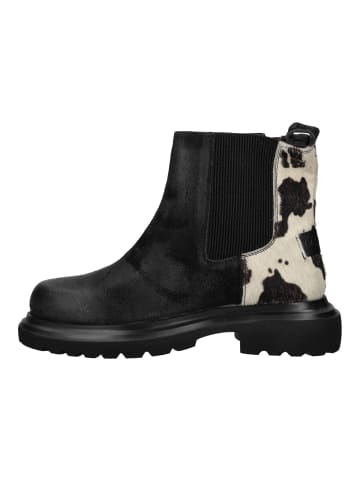 Lazamani Stiefelette in Schwarz/Weiß