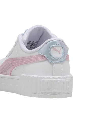 Puma Carina 3.0 Blurry Dreams Jr. Schnür-Sneaker für Kinder Weiß