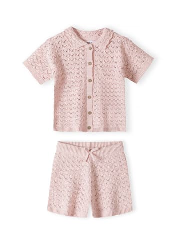Minoti 2-tlg T-Shirt & Shorts 30KNIT150 in hellpink