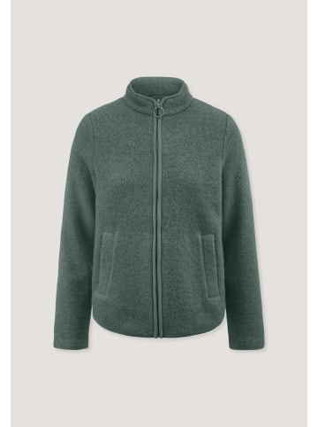 Hessnatur Hessnatur Wollfleece Jacke Regular aus reiner Bio-Merinowolle in fichtengrün