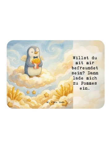 Mr. & Mrs. Panda Magnet Pinguin Engel Pommes Design mit Spruch in Weiß