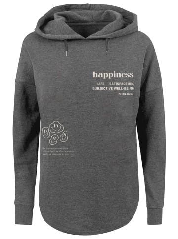 F4NT4STIC Oversized Hoodie happiness OVERSIZE HOODIE in charcoal