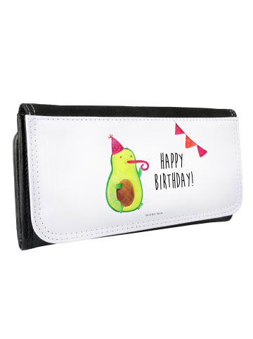Mr. & Mrs. Panda Damen Geldbörse Avocado Geburtstag mit Spruch in Weiß