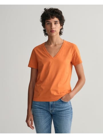 Gant T-Shirt in pumpkin orange