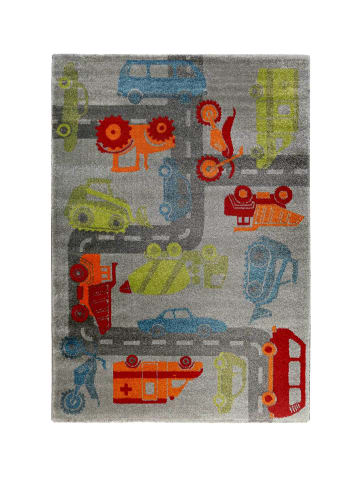 Sigikid Kinderteppich Traffic in grau
