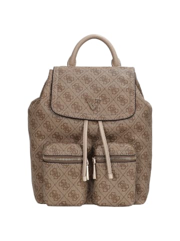 Guess Manhattan II - Rucksack (coal logo) in latte logo