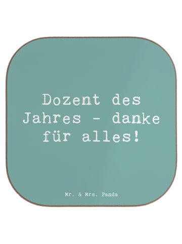 Mr. & Mrs. Panda Tischschoner Spruch Dozent des Jahres mit Spruch in Meeresbrise