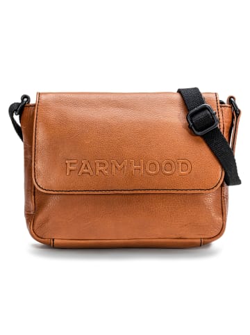 Farmhood Memphis Umhängetasche Leder 22 cm in cognac