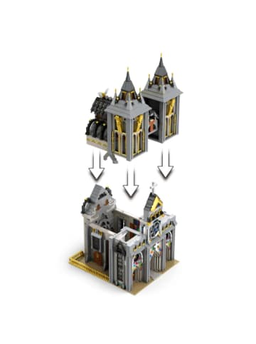 Reobrix 66027 Mittelalterliche Kirche Klemmbaustein Gebäude 3468 Teile