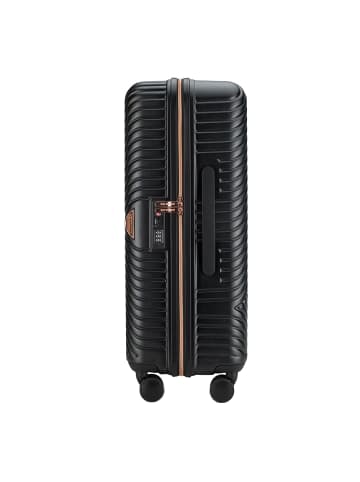 Wittchen 3-pcs polycarbonate suitcase set (H) 77 x (B) 53 x (T) 29 cm in Schwarz