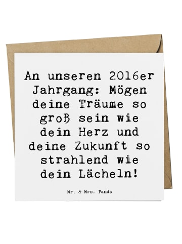 Mr. & Mrs. Panda Einladungskarte Spruch 2016 Geburtstag Glückwun... in Weiß