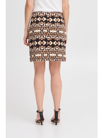 ICHI Rock IHKATE A-shape in Brown Ikat aop