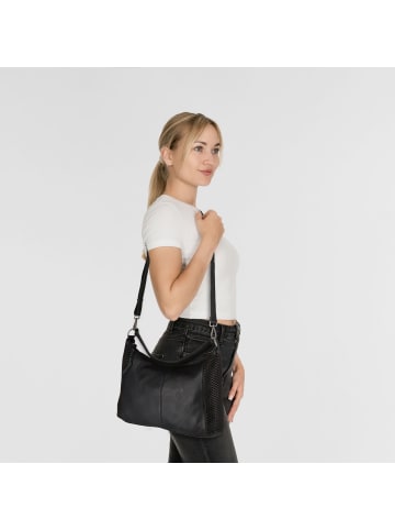 FREDs BRUDER My Schultertasche Leder 40 cm in black