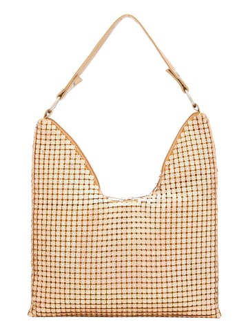 faina Women Handbag in Gold