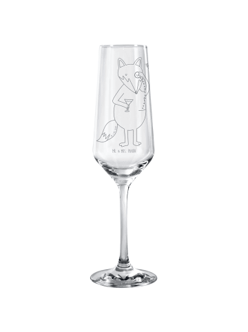 Mr. & Mrs. Panda Flute Glas Fuchs Lord ohne Spruch in Transparent