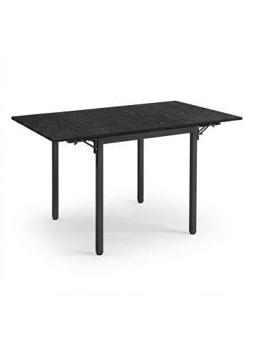 relaxdays Esstisch in Schwarz – (B)120 x (H)76 x (T)78 cm