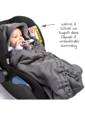 Zamboo Einschlagdecke Deluxe für Babyschale (Maxi-Cosi, in grau