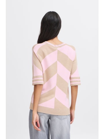 b. young BYMMMORLA SS GEOMETRIC regular fit in Roseate Spoonbill Mix