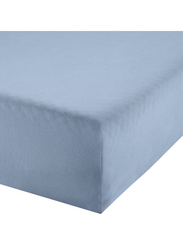 REDBEST Single-Jersey Boxspring-Spannbettlaken Denver in hellblau