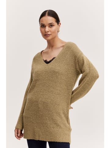 b.young Strickpullover BYMIRELLE VNECK JUMPER - 20811911 in beige