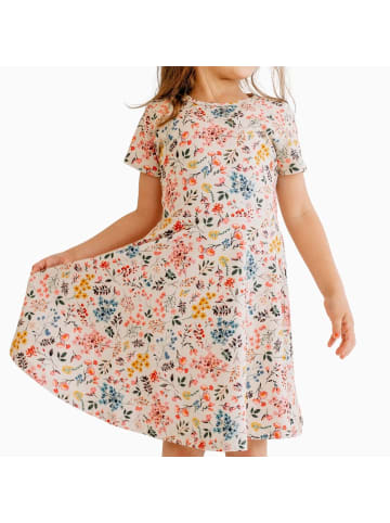 Walkiddy Kleid Mini Flowers in green