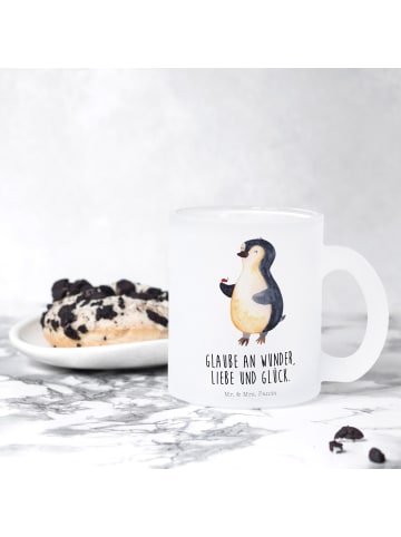 Mr. & Mrs. Panda Teetasse Pinguin Marienkäfer mit Spruch in Transparent