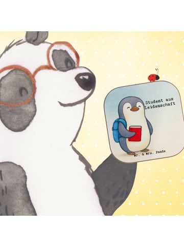 Mr. & Mrs. Panda Glasuntersetzer Student Leidenschaft Design mit... in Weiß