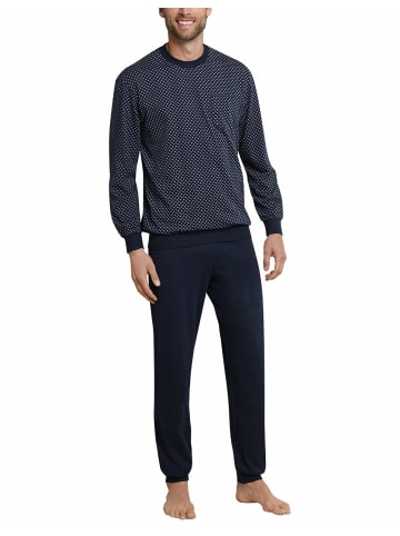 Schiesser Pyjama kurz für Herren in blau